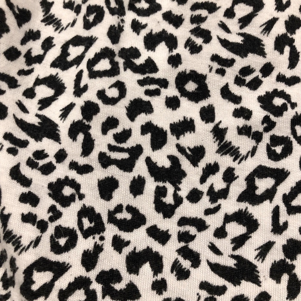 Crescent LA Leopard Print Black White Biker Shorts Large - Picture 6 of 7